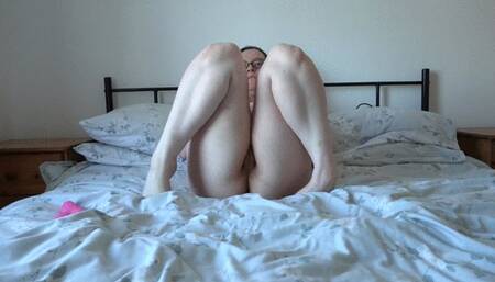 Naked Masturbating with Pink Vibrator Making Myself Cum