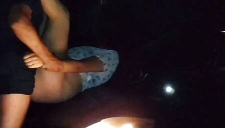 slut fucked by voyeurs in front of her man