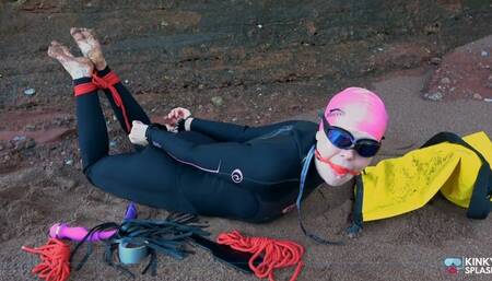 Wetsuit, Waves and KINK: A Swimmer’s Unexpected BONDAGE Adventure - MP4