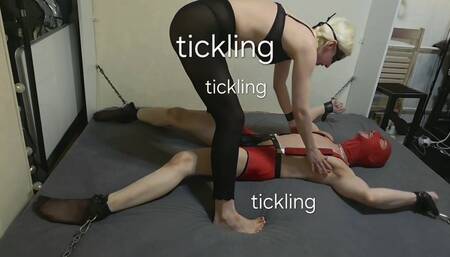 Classic Tickling and bondage session with My Mistress GospodaricaEmma and me Her sub Wolfy01