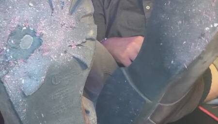 Cum on my DIRTY feet!