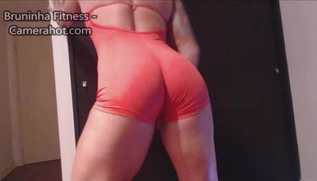 Asshole close up - Spandex, mini skirt, fingering, big clit and asshole