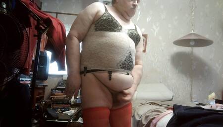 WIENER GIRL - pink girdle wiener play