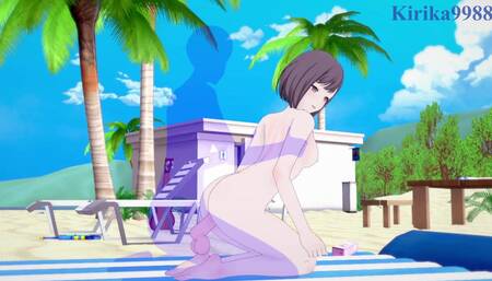 Мы с Эной Шинономе занимаемся интенсивным сексом на пляже. - Проект SEKAI Хентай