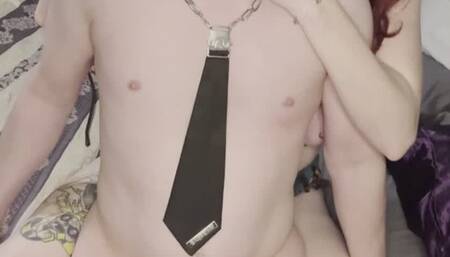 Miss Violet Vixen Reminds Her Cucky Catboy Sissy That His Tiny Useless PP Is Never Getting Off Its Cage as She Beats It for Fun