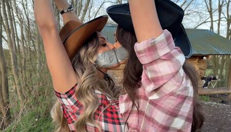 Scarlett Rose and Lauren Rice in Bound in the woods