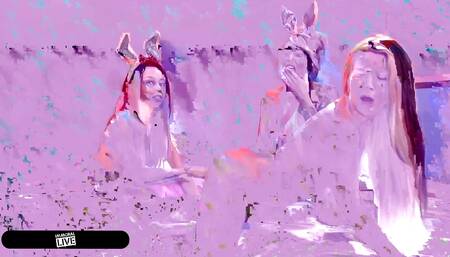 Guilliana Alexis' Tight Hole Stretched In Easter Bunny Group Fuck!