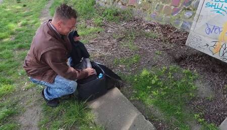 Outdoor sex with Bodo porn legend (20years in porn)