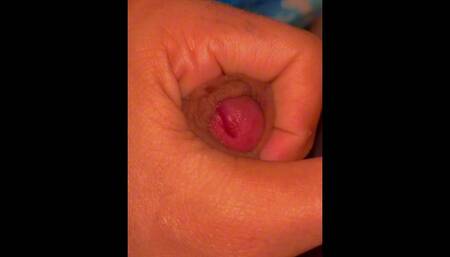 Cumshot at home with a very wet happy ending ASMR