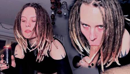 Our first wax play! Her pussy is so wet and she loves it!