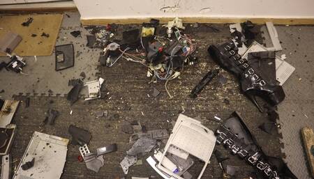 Coffee Machine Crush In High Heel Pleaser Boots