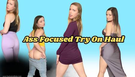 Ass Focused Try On Haul with Workout Clothes Leggings Denim Jeans Twerk JOI for Friend