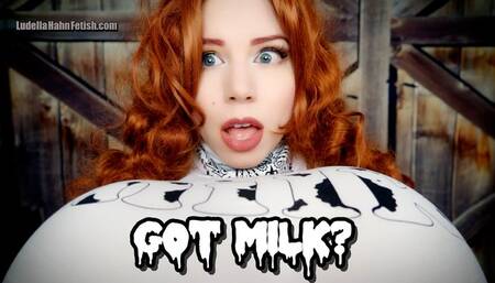 Got Milk? Milkmaid in Training Grows Mega Milkers - Ludella’s Sloshy Surprise Breast Expansion - WMV 720p version