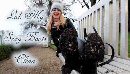 Lick My Sexy Boots Clean