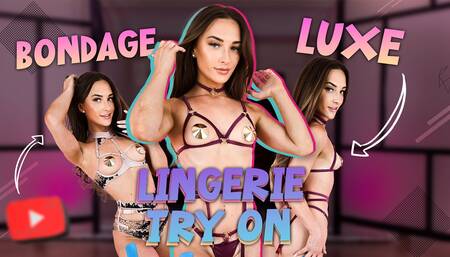 Bondage Luxe Lingerie Try On pt2 - Hannahjames710