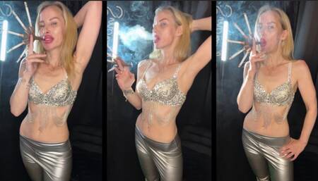 Smoking 5 marlboro red 100 at once with my holder