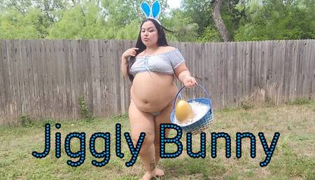 BBW Bunny's Body Jiggles as she Frolics