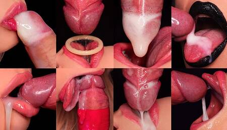 HOTTEST CUM in MOUTH COMPILATION - BEST CUMSHOTS CLOSE UP - SweetheartKiss - Try Not CUM! BLOWJOB