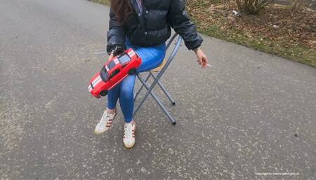 buttcrush and toycar crush with used adidas vienna