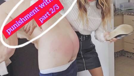 2-3 husband punished with the slipper