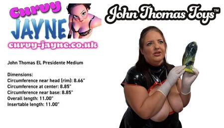 Sissy Delilah got dressed in latex and railed with my John Thomas EL PRESIDENTE Dildo