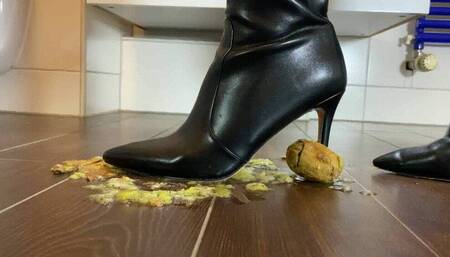 crush kiwi with boots