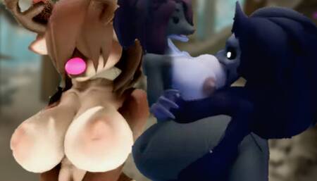 SURVIVING THE NIGHT AND GETTING FUCKED IN THE WOODS BY A FUTANARI! - The Haunted Acres