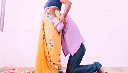 Desi Saree Beautiful Aunty Hardcore and Doggy Style Fucking Daughter's Husband Big Dick. Telugu Dirty Talks.