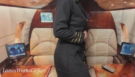 Gassy Private Jet Stewardess!