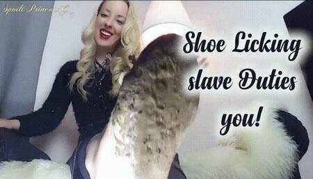 Shoe Licking Duties for you