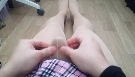 fun time with pantyhose