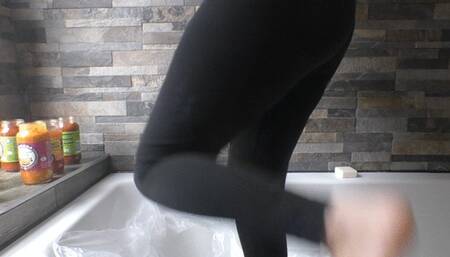 Pasta sauce epic savoury sploshing