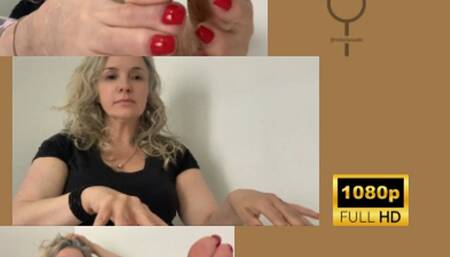 Empress Bella humiliates and controls you - Mature Soles - Toe Jam - Long Toes Nails - Red Nails - Empress Bella Sadic