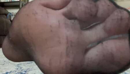 Boss calls you into his office to worship his big feet