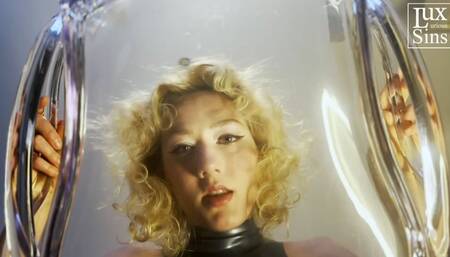 Miss Electra Indulges Herself on a Crystal Chair - Masturbation Dildo Riding POV (MOV)