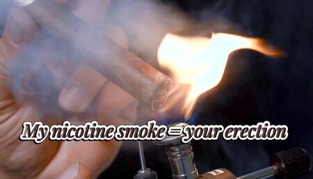 My nicotine smoke = your erection!