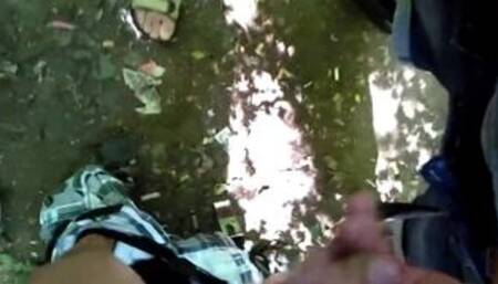 Group Sex in the Park with Three Amateur Men