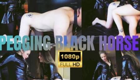 Empress Bella Sadic pegging with dildo horse and Goddess Moon supports Pegging - Dildo Monster - Female Supremacy - BDSM