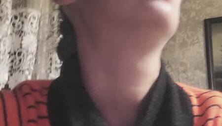 Anna Sparkle cough hard and smoke