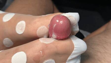 2hotfeet4you - White spots footjob drains your cum twice