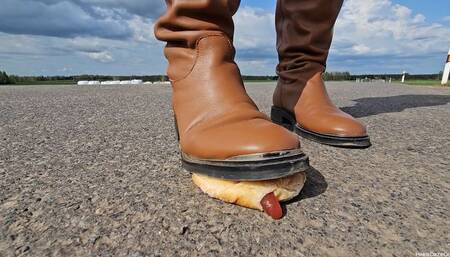 Jam Doughnuts and Plushie Crush in Brown Boots