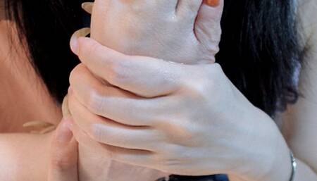 I DO SELF-WORSHIP WITH MY DARK ORANGE TOENAILS