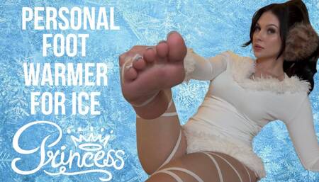 Personal foot warmer for Ice Princess: Foot worship