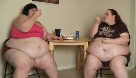 Gaining Girlfriends Jenny and Tiffany Eat and Chat About Fat Stuff *MP4*