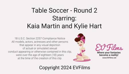 Kaia Martin vs Kylie Hart: Strip Table Soccer Showdown MP4