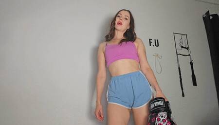 Boxing Glove Humiliation: You're Not Even a Pussy