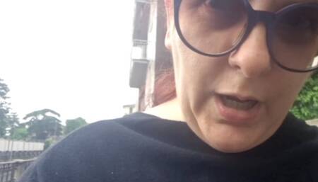 Nicoletta, Walking in the Rain on a Morning When Her Stomach Gave Her an Unforgettable Surprise Due to a Heavy Dinner the Night Before 1080HD