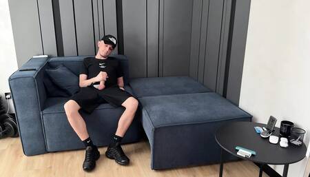 Guy jerked off and CUM in Nike Air Max Plus