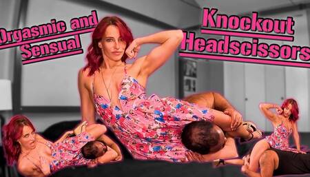 Strong and Sensual Sundress Scissor Seduction - Orgasmic Headscissor *KO* Domination in a Sultry Sundress - MOBILE VERSION
