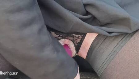 A Good Dildo Shot in The Car